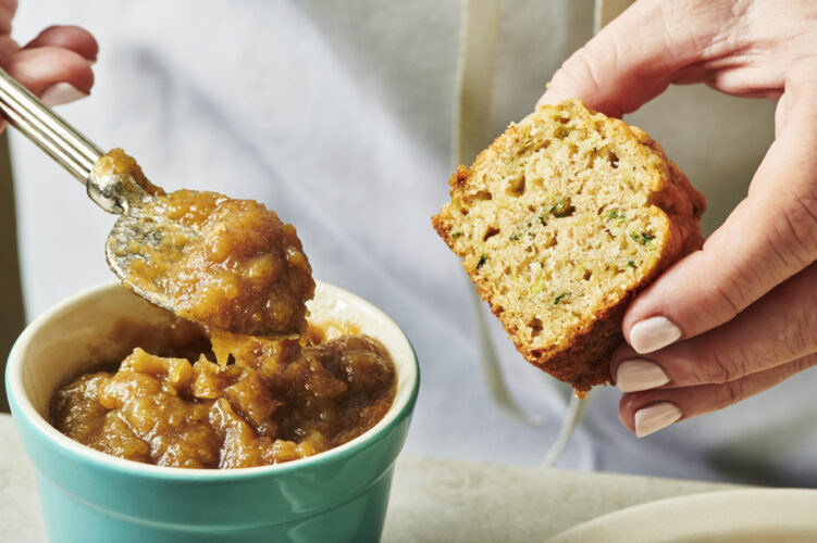 There’s no butter in apple  butter, but it spreads deliciously